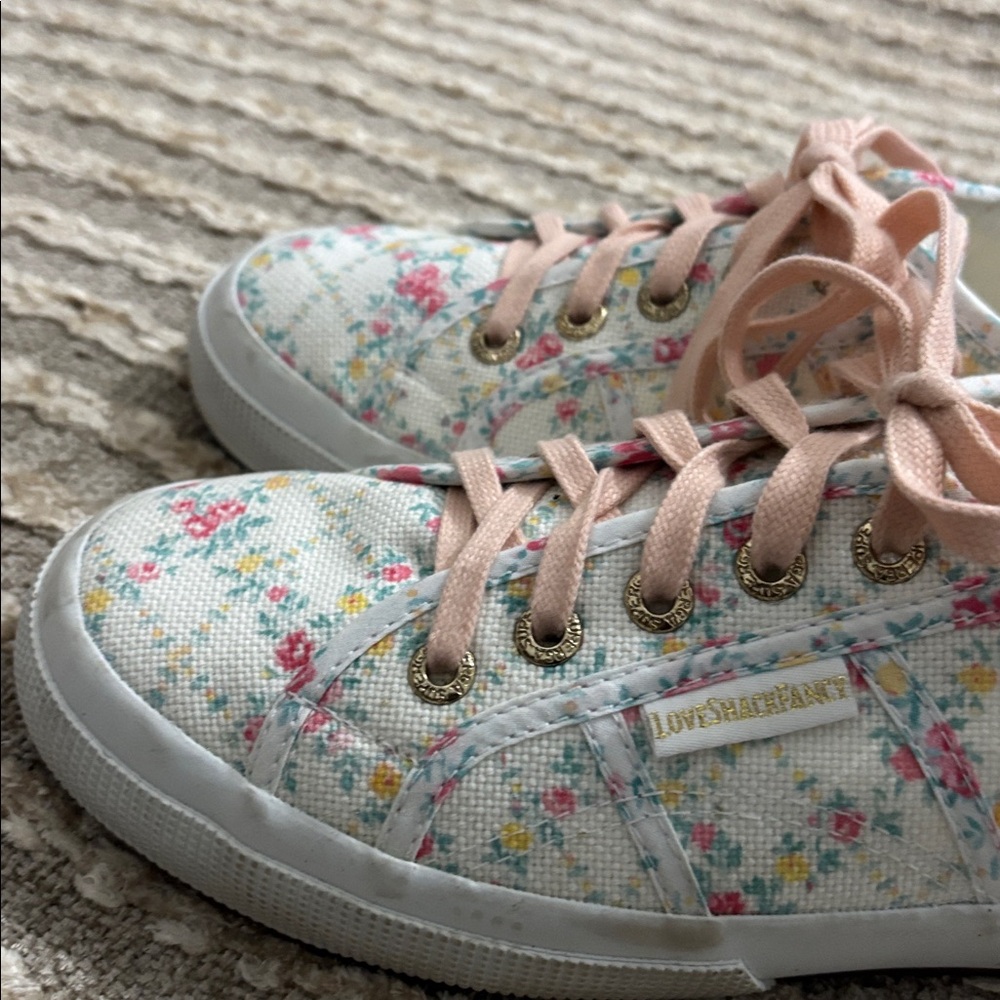 LoveShackFancy x‎ Superga Floral Chunky Sneakers Size 7.5 - Picture 7 of 16